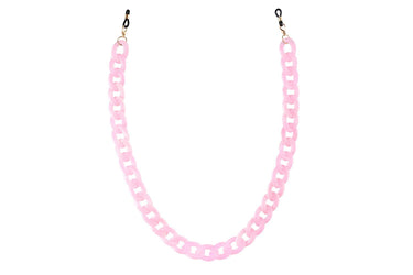 Glasses chain in pink (plastic / 65cm)
